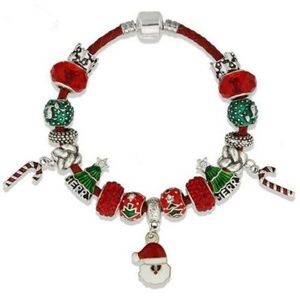 Christmas charm dangle bracelet